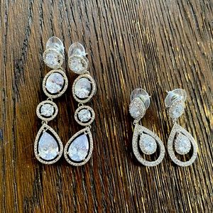 NWOT rhinestone drop earrings